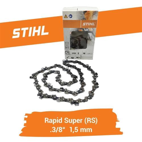 STIHL Rapid Super (RS) Sägekette 3/8" 1,5 mm 56-64 Treibglieder
