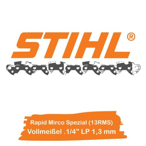 STIHL Sägekette 1/4" 1,3 mm 64 TG 30 cm Rapid Micro Spezial (13RMS)