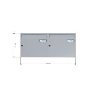 A-015 2er Edelstahl V2A Wandbriefkastenanlage Aufputz