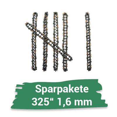 5+1 Sägeketten .325" 1,6mm 56 TG 33 cm für STIHL, AEG