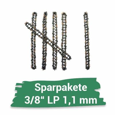 5+1 Sägeketten 3/8" 1,1mm 39 TG 25 cm für EFCO, Power Pruner, Shindaiwa