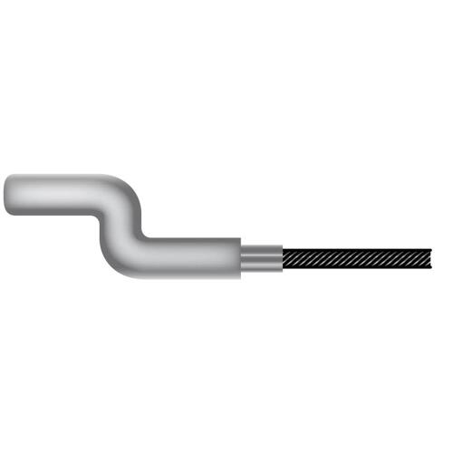 Universelles flexibles Kabel mit Bajonett Ende. Gesammtlänge: 2500Mm - Ø Aussen: 1,4Mm.