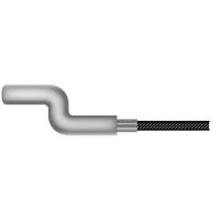 Universelles flexibles Kabel mit Bajonett Ende. Gesammtlänge: 2500Mm - Ø Aussen: 1,4Mm.